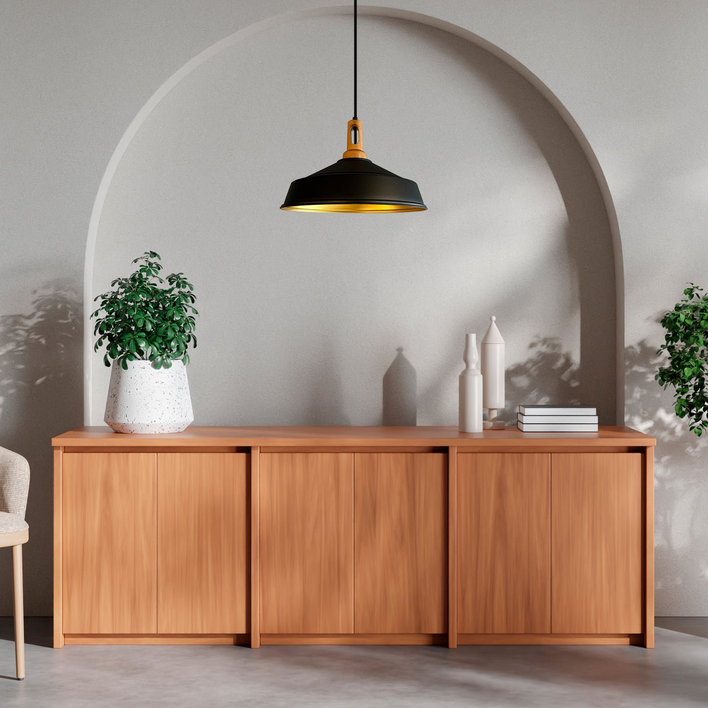 Bamyum Asletl Vintage Industrial Metall Pendelleuchte