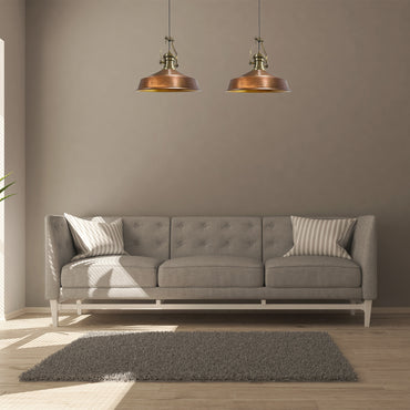 Bamyum Neo-Asletl 2 Flammig Metall Hängelampe