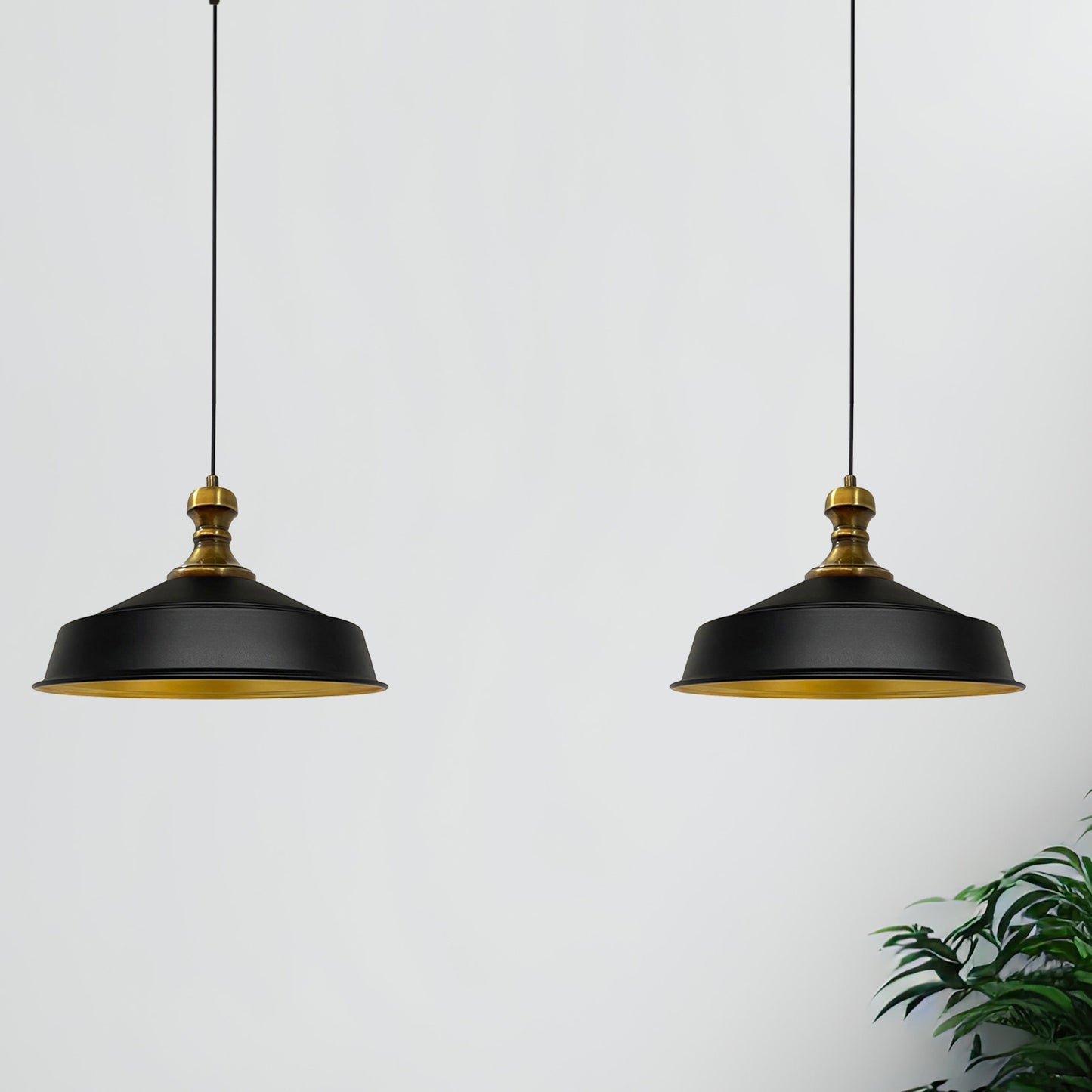 Bamyum Asletl-Knob 2 Flammig Metall 40cm, Hängelampe