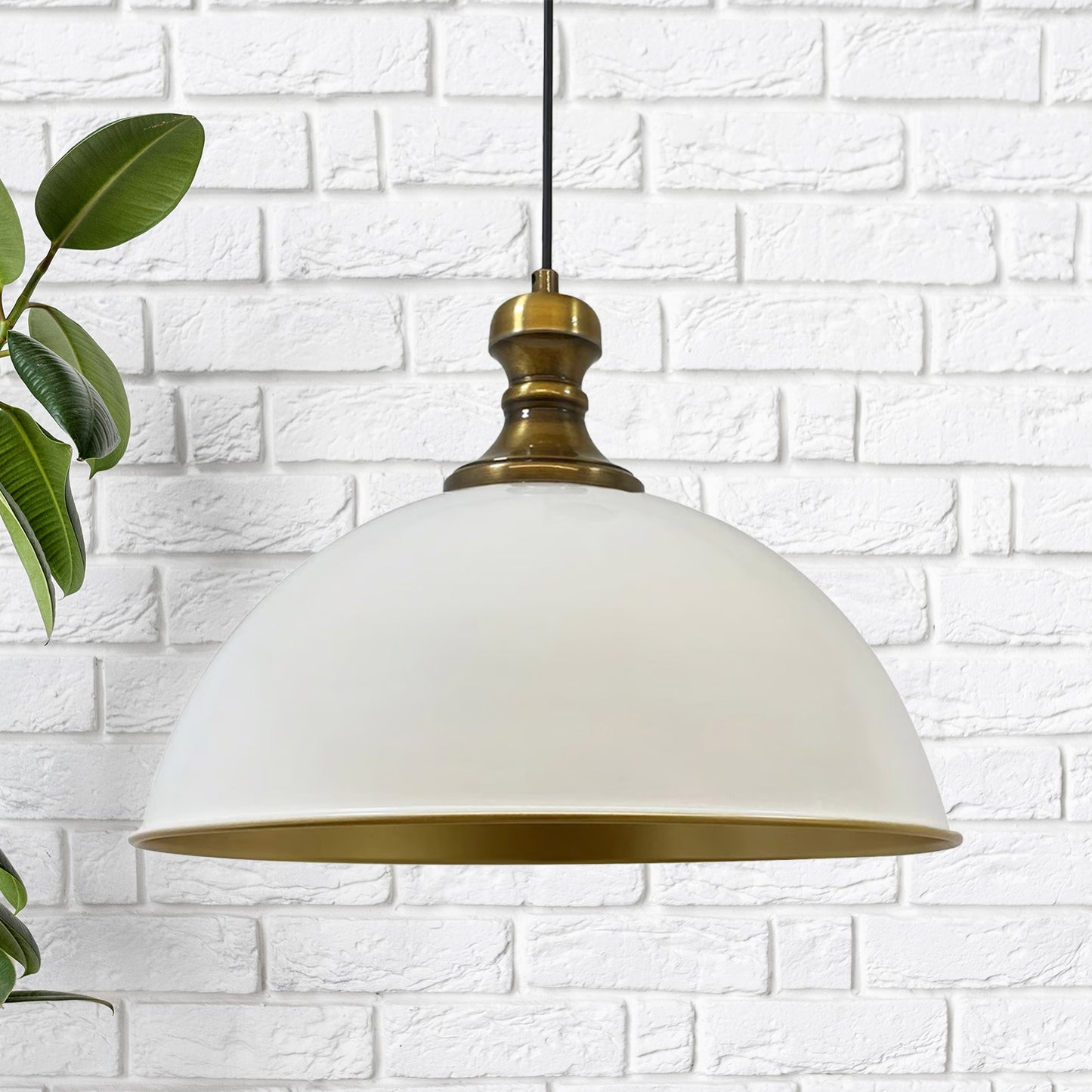 Bamyum Pendelleuchte Industrielle  Metall Groß Ø 40 cm, Hängelampe Vintage Lampe