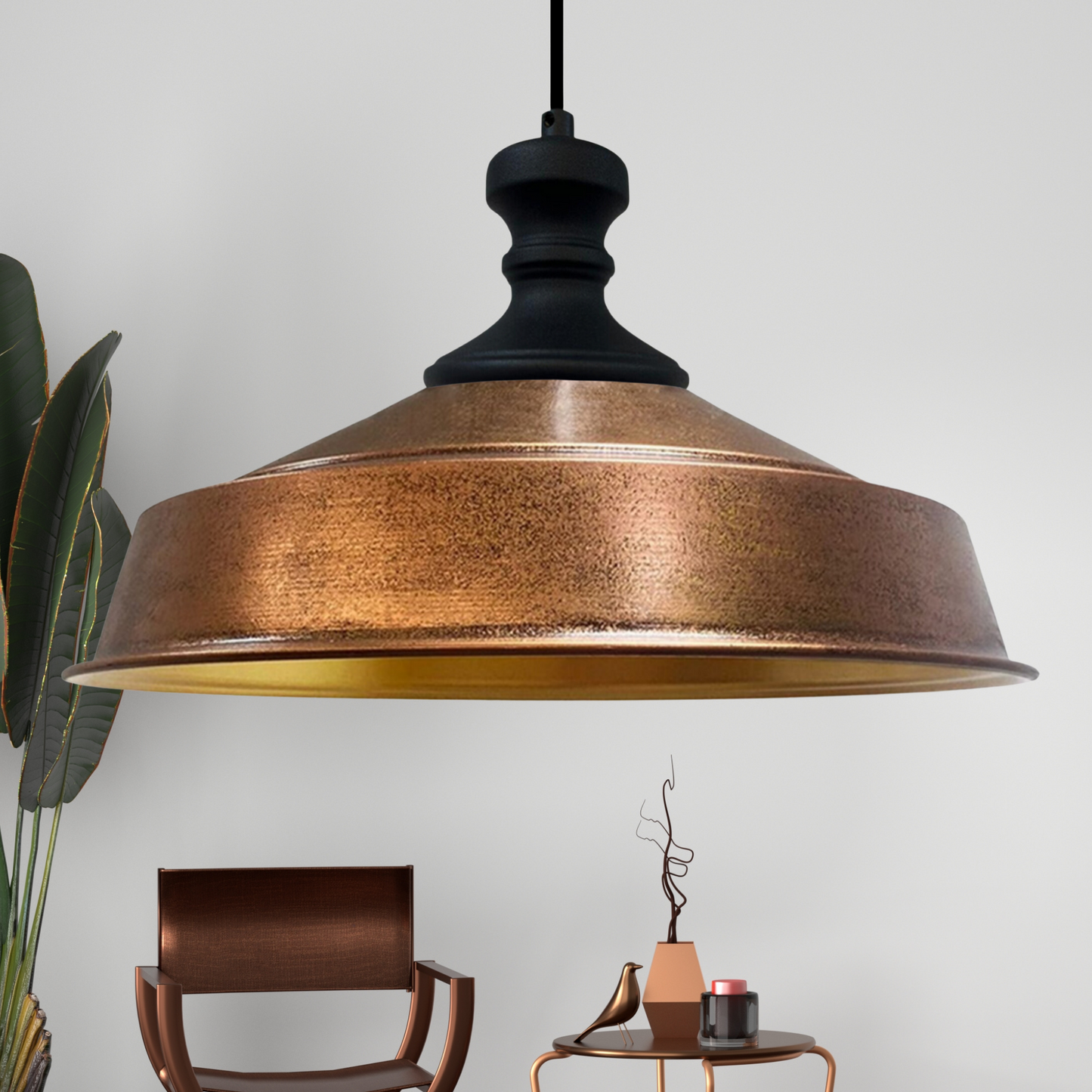 Bamyum Asletl-Knob Industrial Vintage Hängelampe