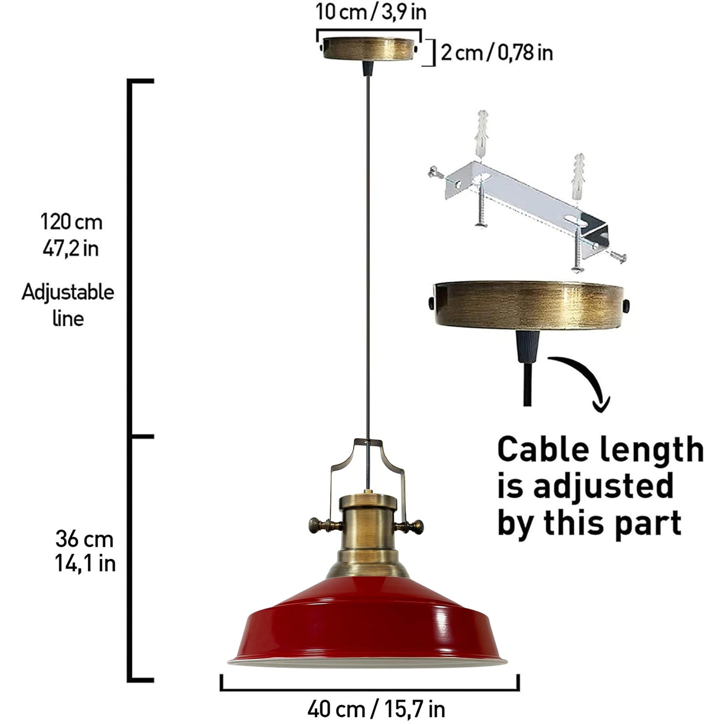 Lampe pendentif Vintage | Neo-Asletl | Lampe en vrac