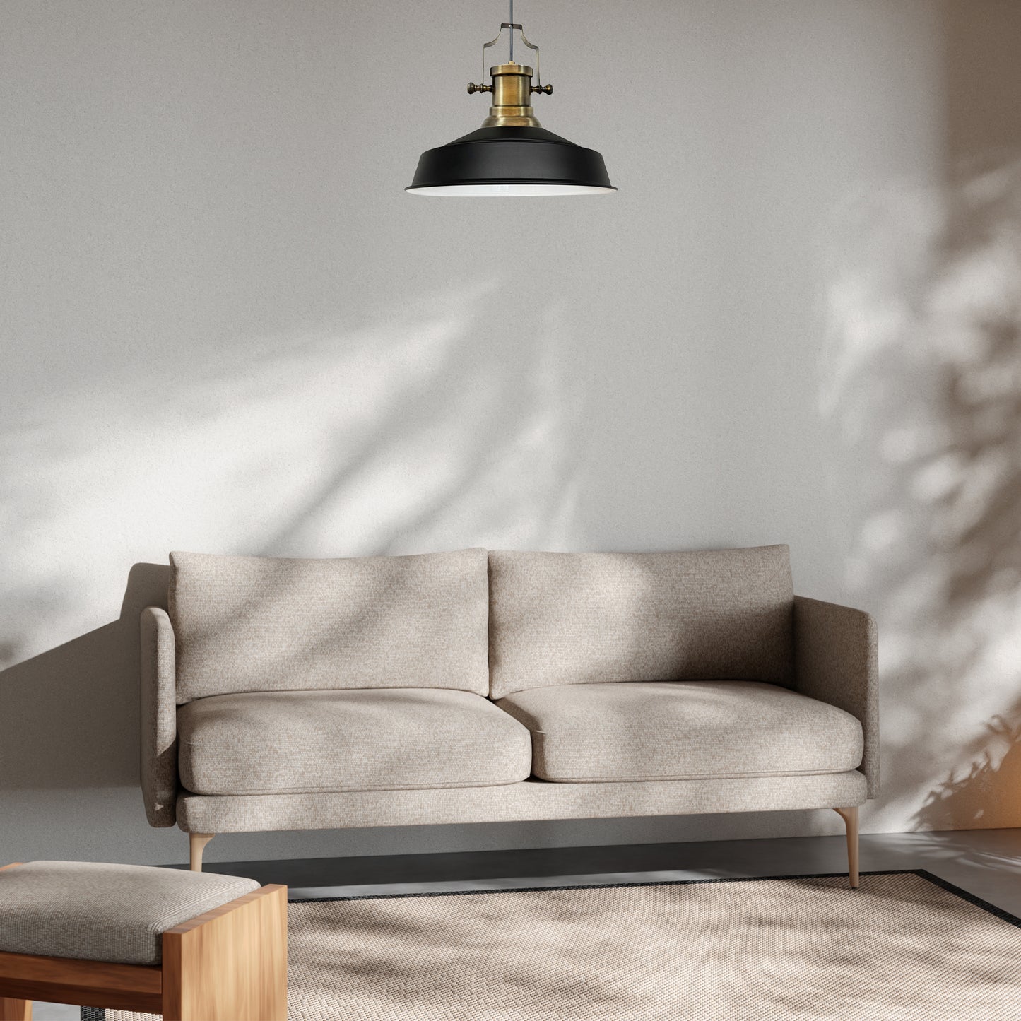 Bamyum Asletl Industrial Metall Vintage Hängelampe