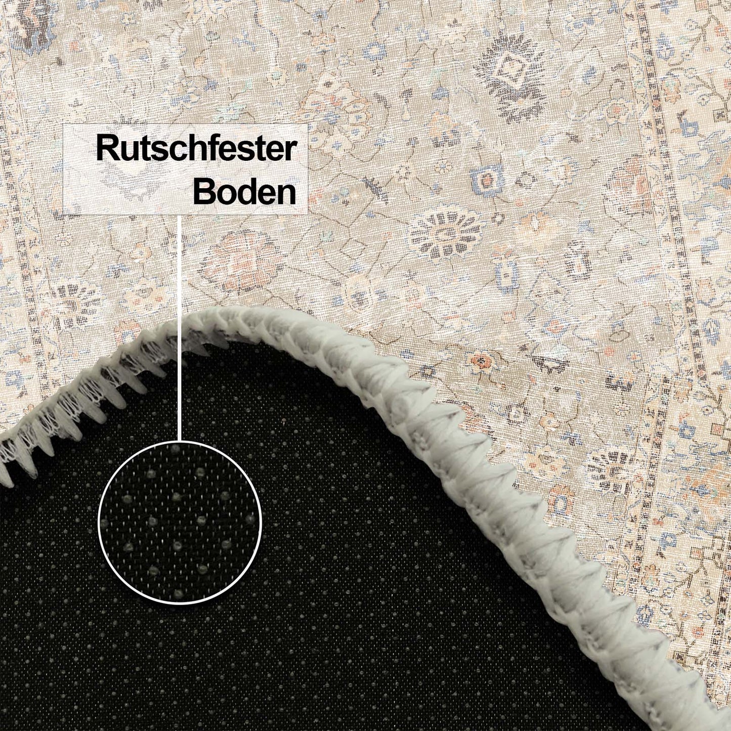Monty Bedruckter Teppich Chenille-Druck Maschinell Hergestellt