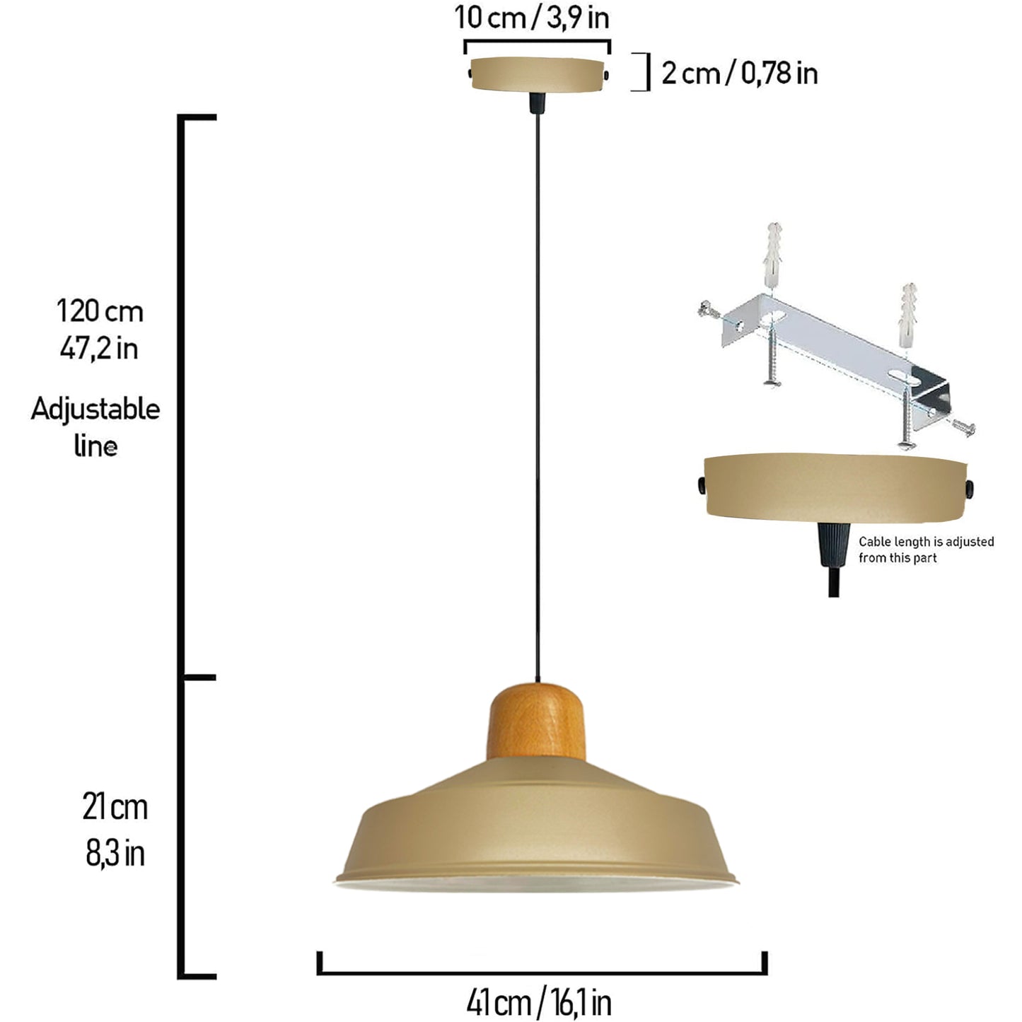 Lampe suspendue Lampe de cuisine