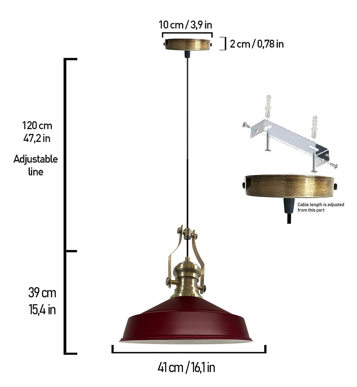 Lampe pendentif Vintage | Neo-Asletl | Lampe en vrac