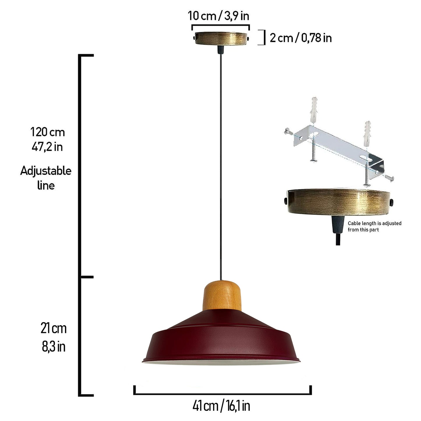 Lampe suspendue Lampe de cuisine