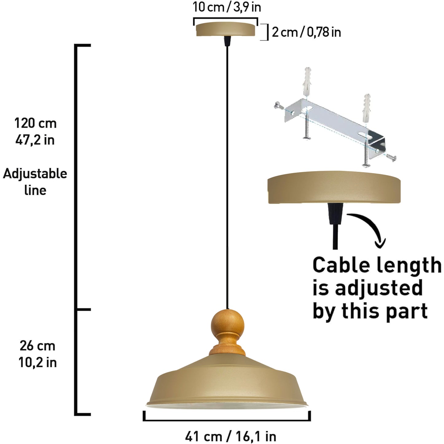 Lampe suspendue Lampe de cuisine