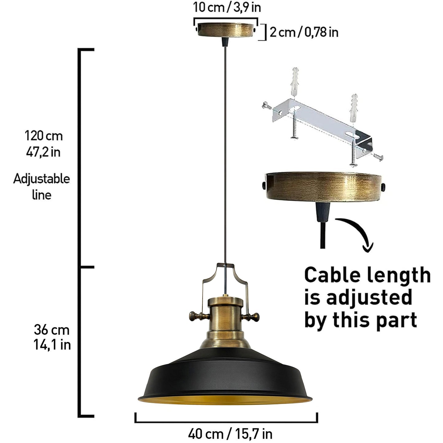 Lampe pendentif Vintage | Neo-Asletl | Lampe en vrac