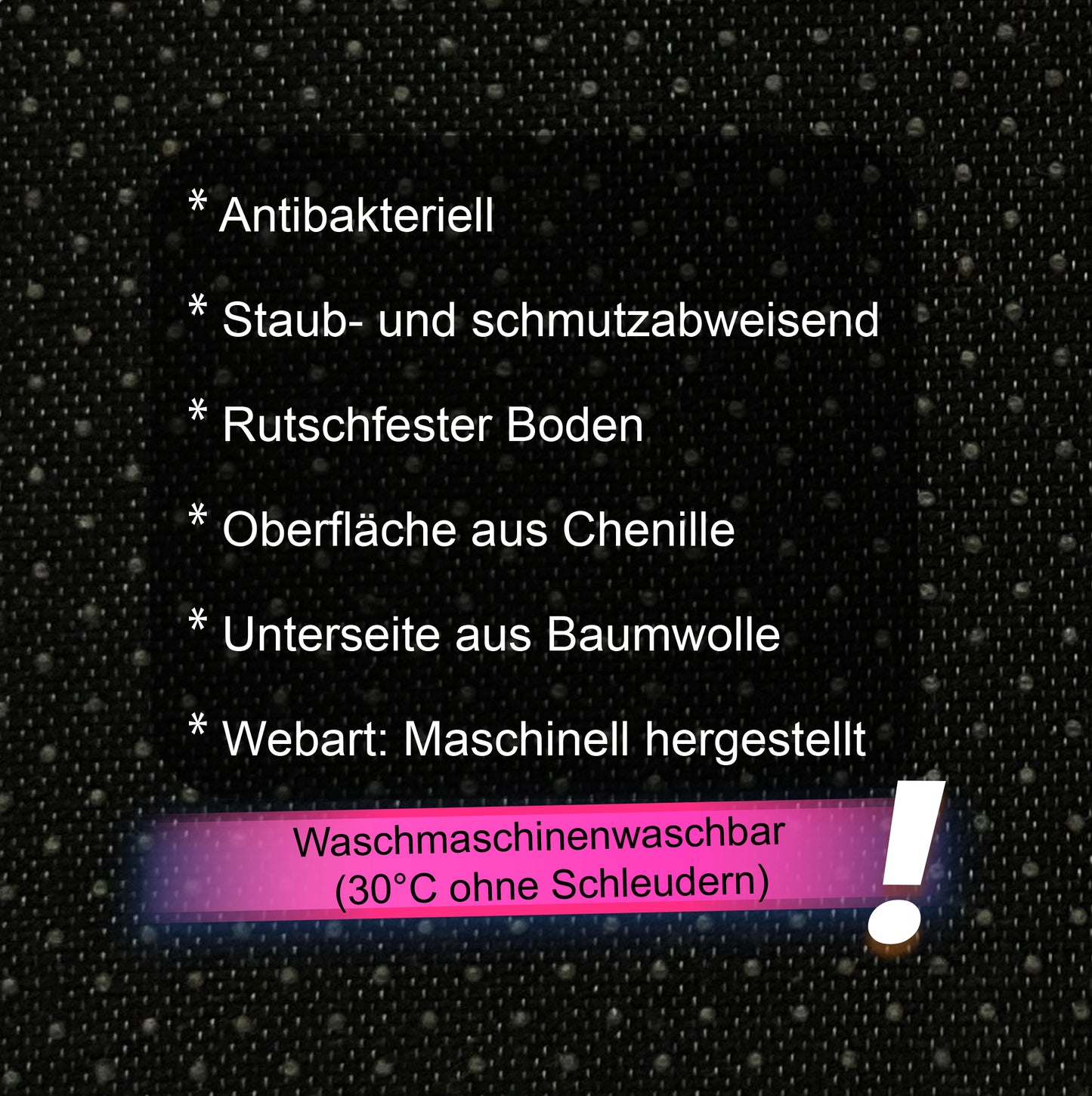 RYELLA Bedruckter Teppich Chenille-Druck Maschinell Hergestellt