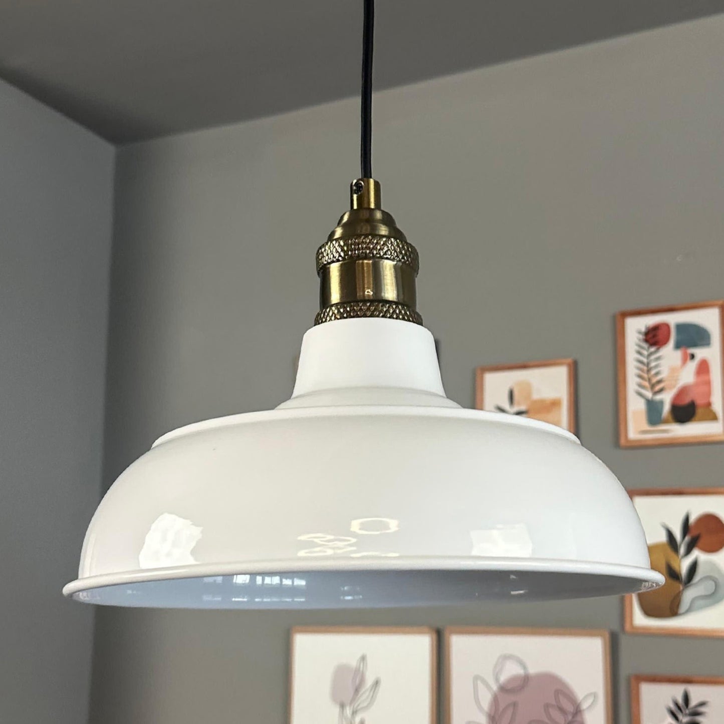 Pendelleuchte Veluna Metall Ø26cm, Modern Hängelampe