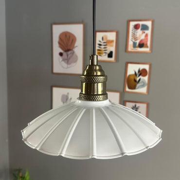 Pendelleuchte Risso Holz Metall, Modern Hängelampe ohne Leuchtmittel