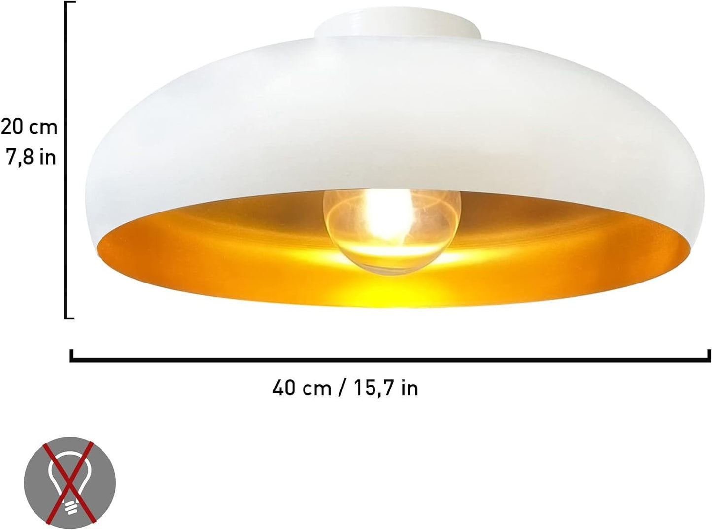 Deckenlampe Metall 1-flammig