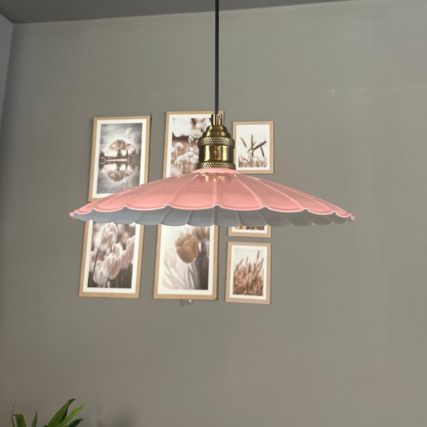 Pendelleuchte Risso Metall Ø34cm, Modern Hängelampe ohne Leuchtmittel