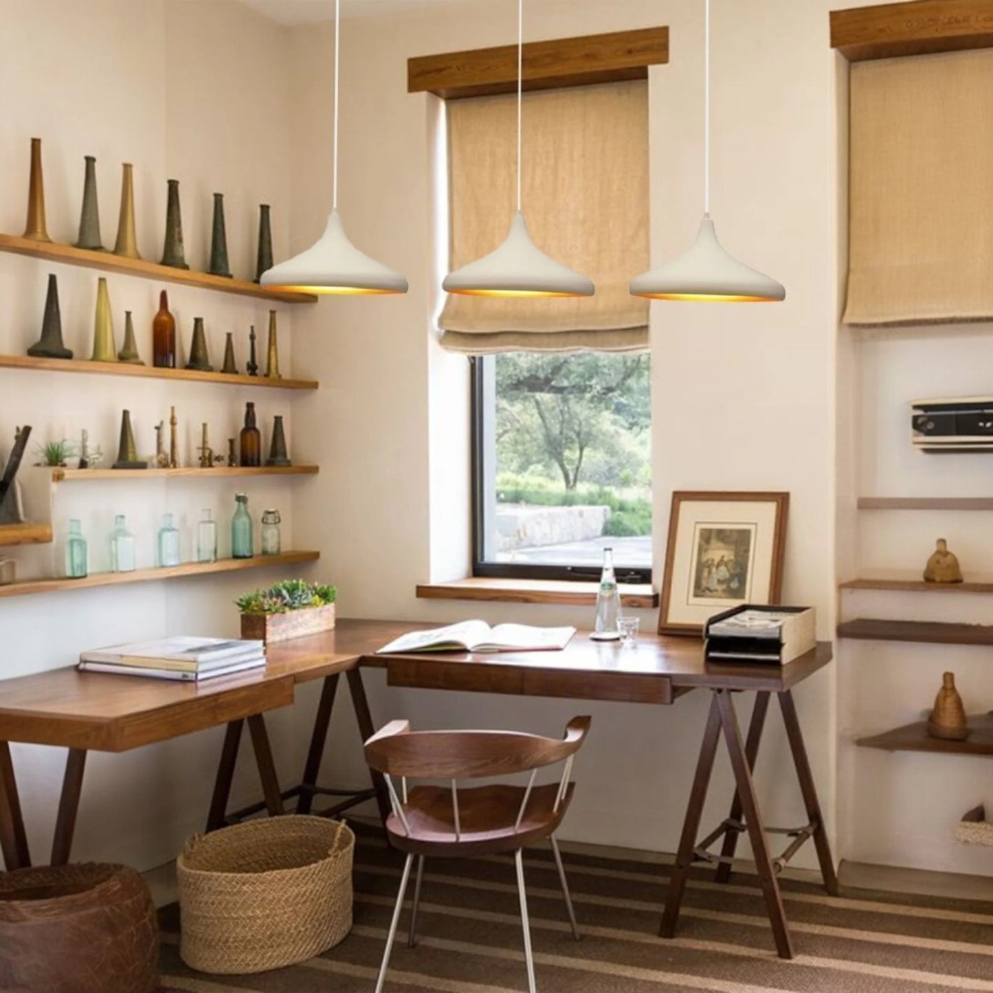 Pendelleuchte Champion dreifacher Kronleuchter Metall Ø35cm, Modern Hängelampe