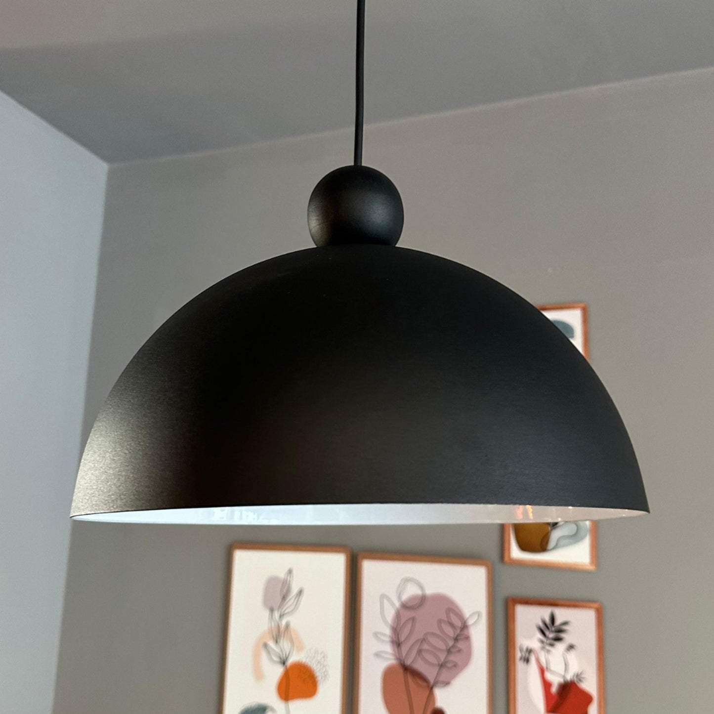 Pendelleuchte Yimpi Wulst Metall Ø30cm, Modern Hängelampe