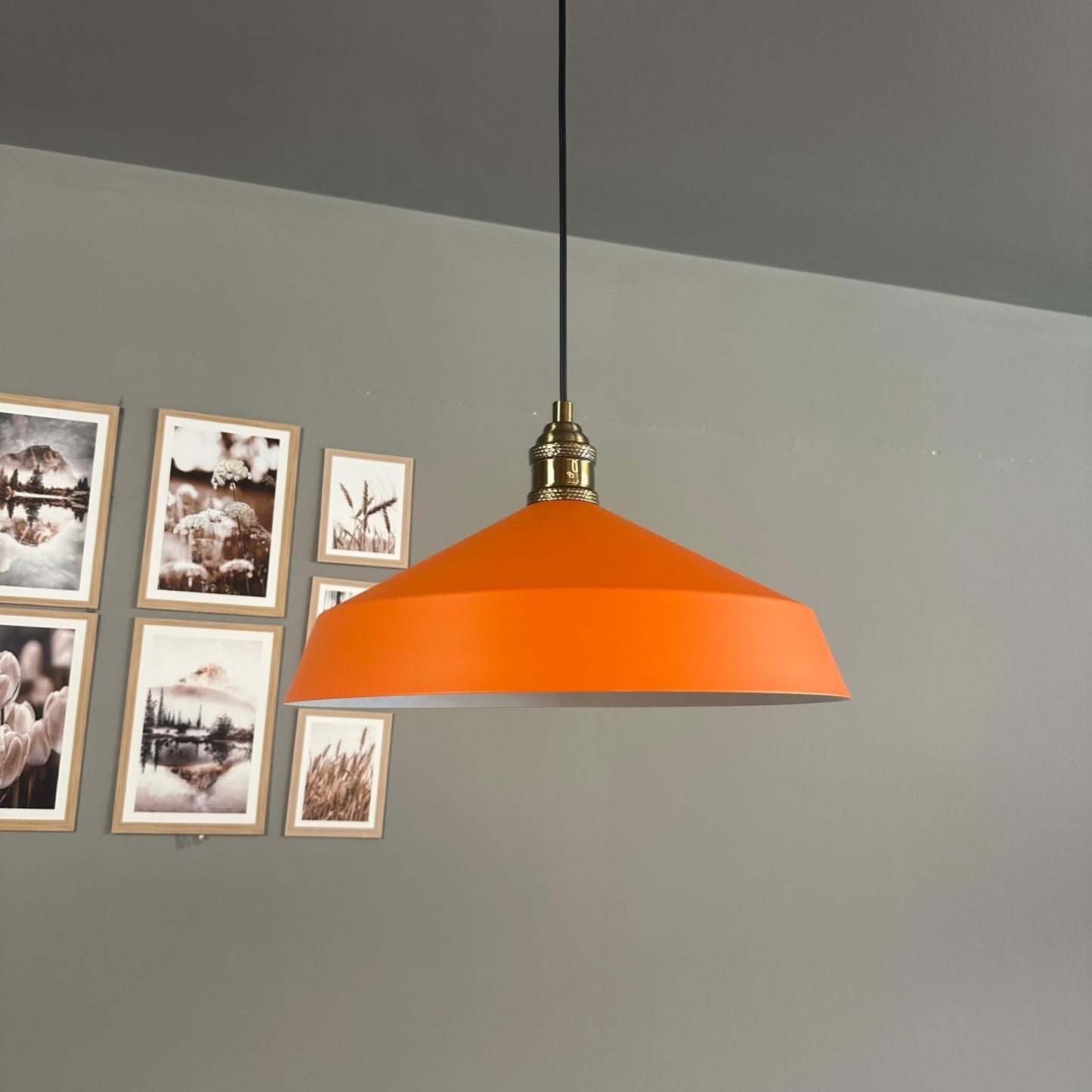 Pendelleuchte Lema Tulpe Ø37,5 cm, Metall Hängelampe