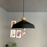 Pendelleuchte Lema Ø35,5cm, Hängelampe Holz, Hängelampe Industrial Vintage Lampe