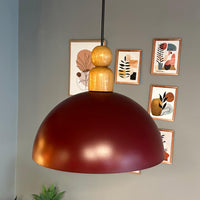 Pendelleuchte Yimpi Wulst Holz Metall