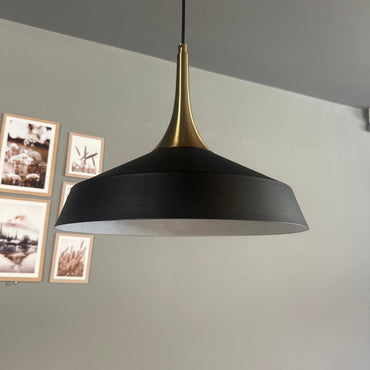 Pendelleuchte Lema Kegel Ø37,5 cm, Metall Hängelampe