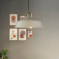 Pendelleuchte Carmelo Halbe Tulpe Ø35 cm, Metall Hängelampe ohne Leuchtmittel