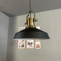 Pendelleuchte Lema Ø37,5 cm, Metall Hängelampe ohne Leuchtmittel