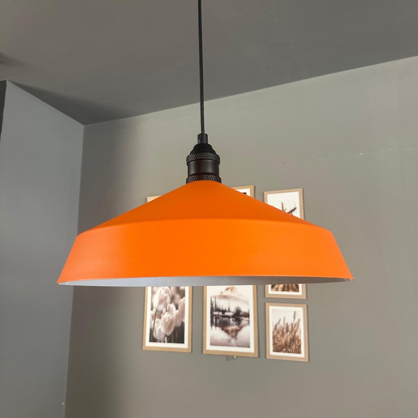 Pendelleuchte Lema Tulpe Ø37,5 cm, Metall Hängelampe