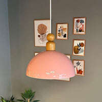 Pendelleuchte Yimpi Wulst Holz Metall