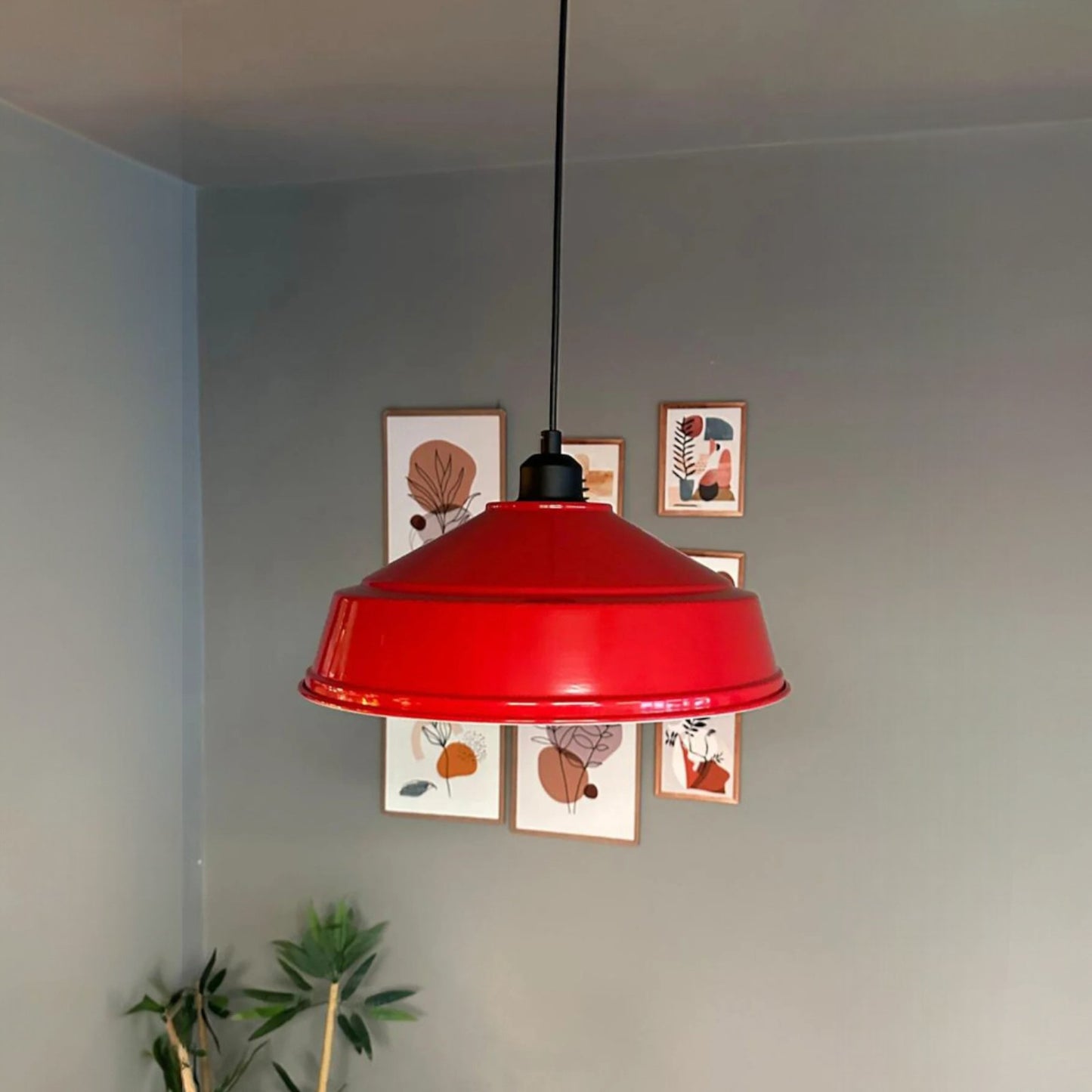 Pendelleuchte Carmelo Halbe Tulpe Ø35 cm, Metall Hängelampe