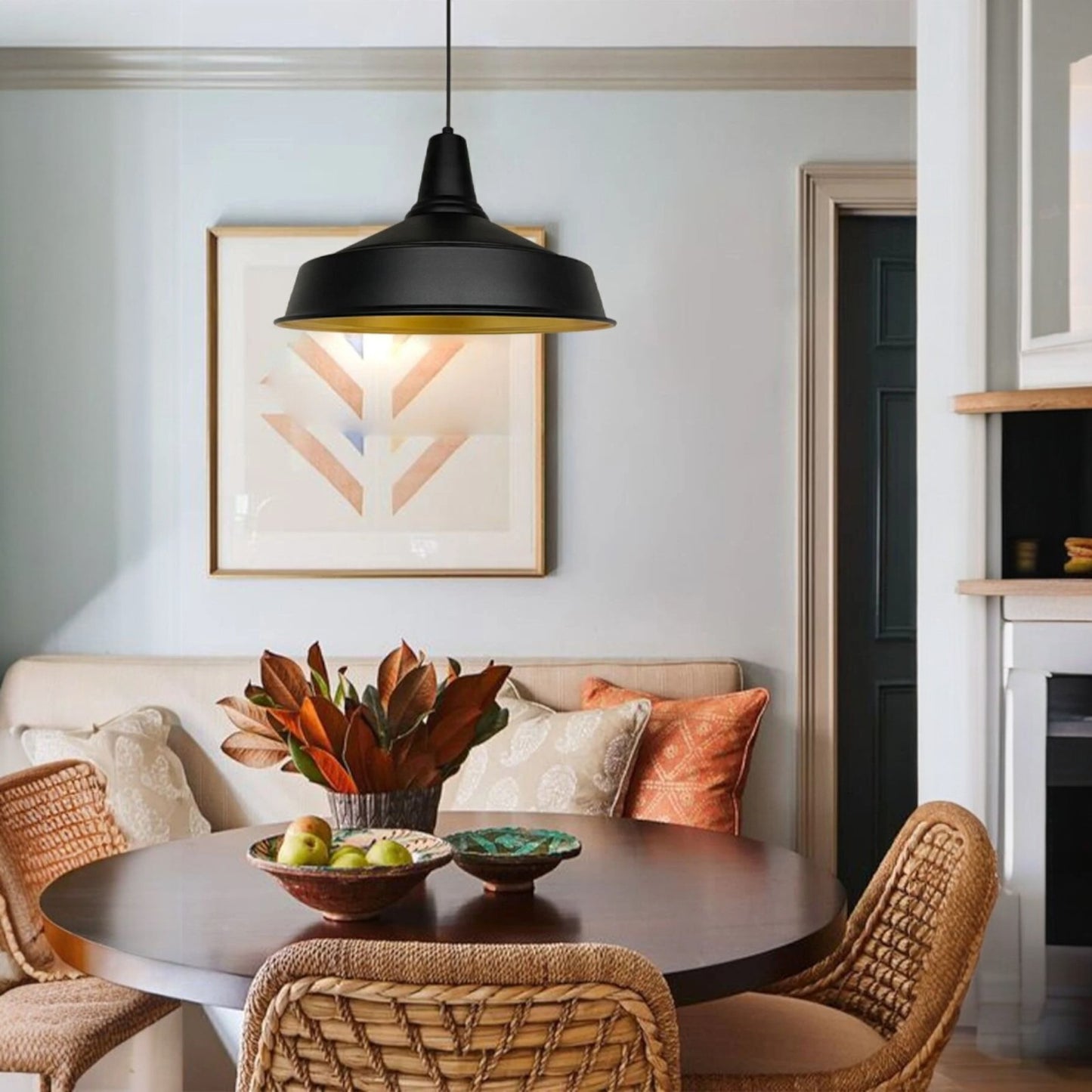 Pendelleuchte Retro Metall Ø41cm, Retro Hängelampe