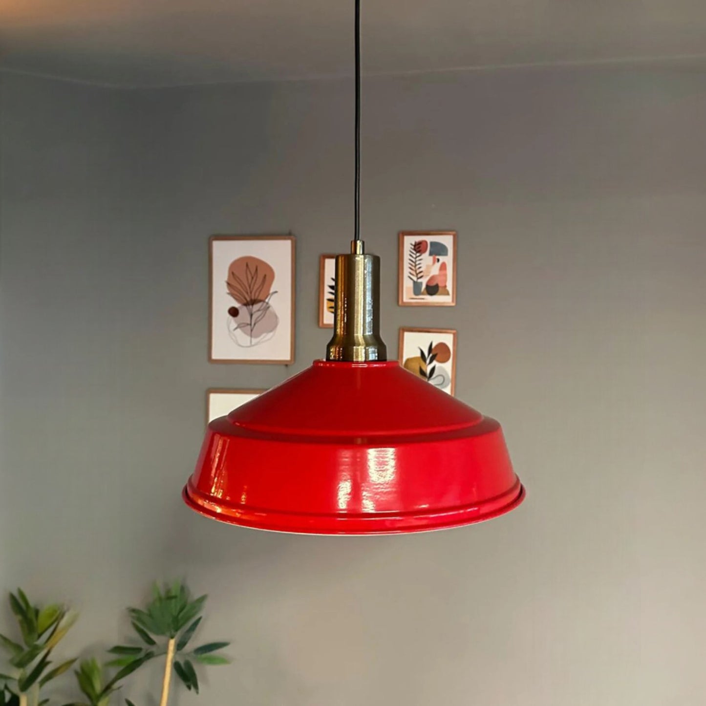 Pendelleuchte Carmelo Fackel Ø35 cm, Metall Hängelampe