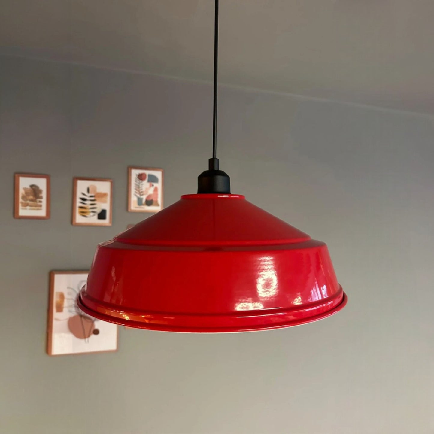 Pendelleuchte Carmelo Halbe Tulpe Ø35 cm, Metall Hängelampe