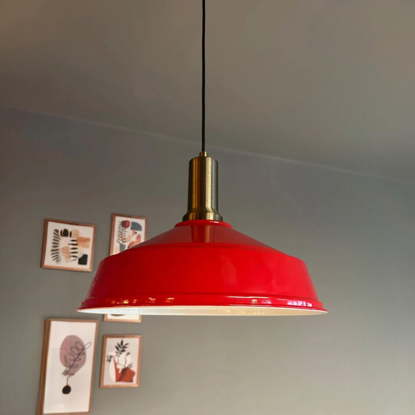 Pendelleuchte Carmelo Fackel Ø35 cm, Metall Hängelampe