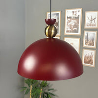 Pendelleuchte Metall Yimpi Wulst Holz Metall