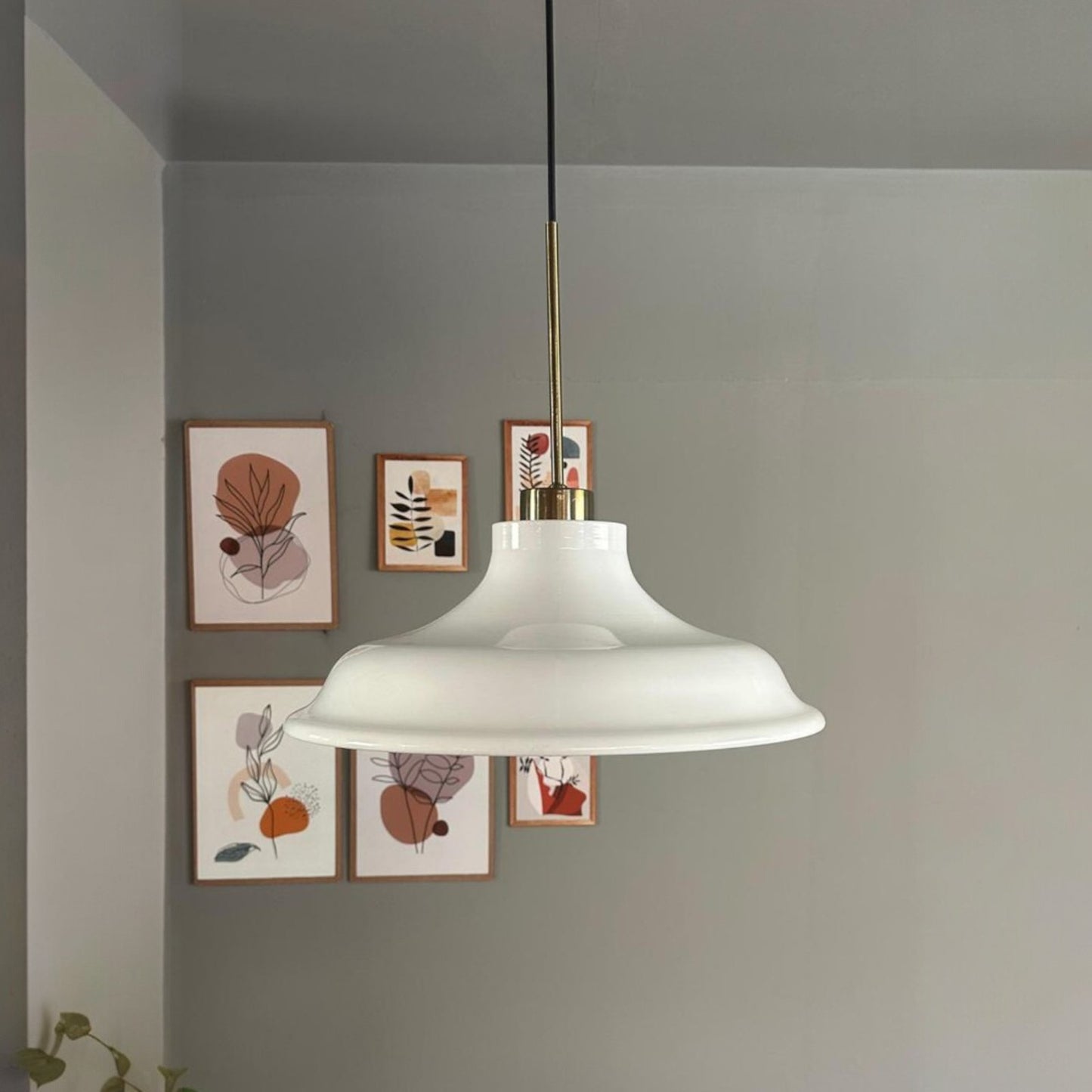 Pendelleuchte Bergo Dünn Ø40 cm, Metall Hängelampe