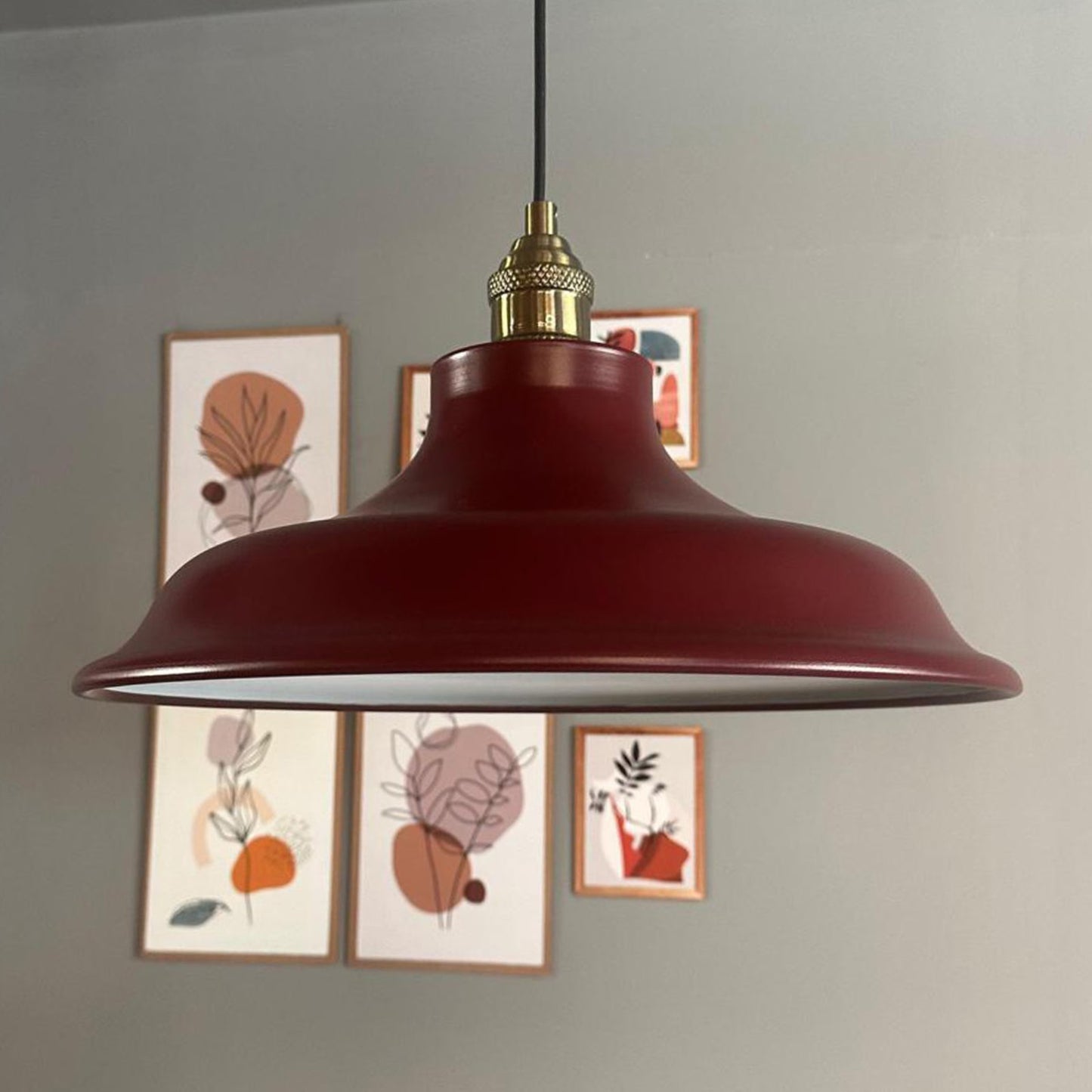 Pendelleuchte Bergo Tulpe Ø40 cm, Metall Hängelampe