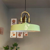 Ace-Finke Hängelampe Ø40 cm, Pendelleuchte Vintage, Industrial aus Metall E27