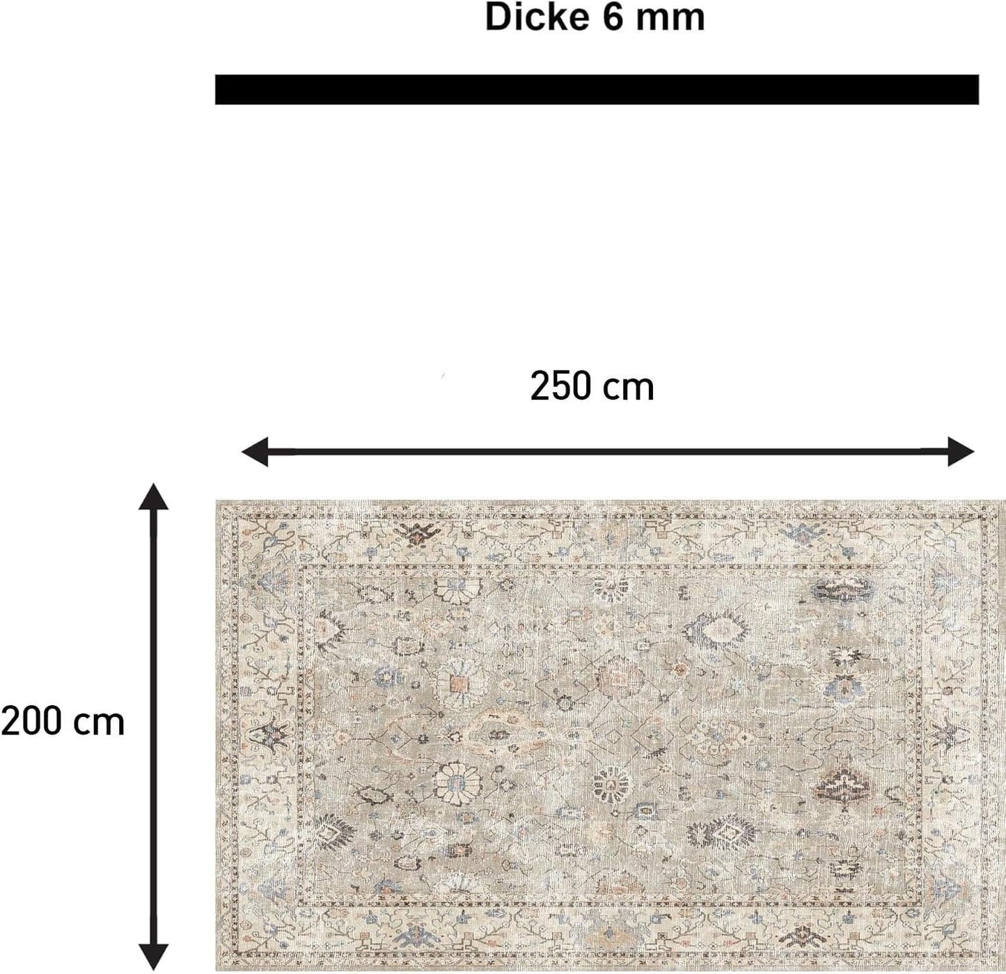 Tappeto stampato Monty Stampa in ciniglia Realizzato a macchina 