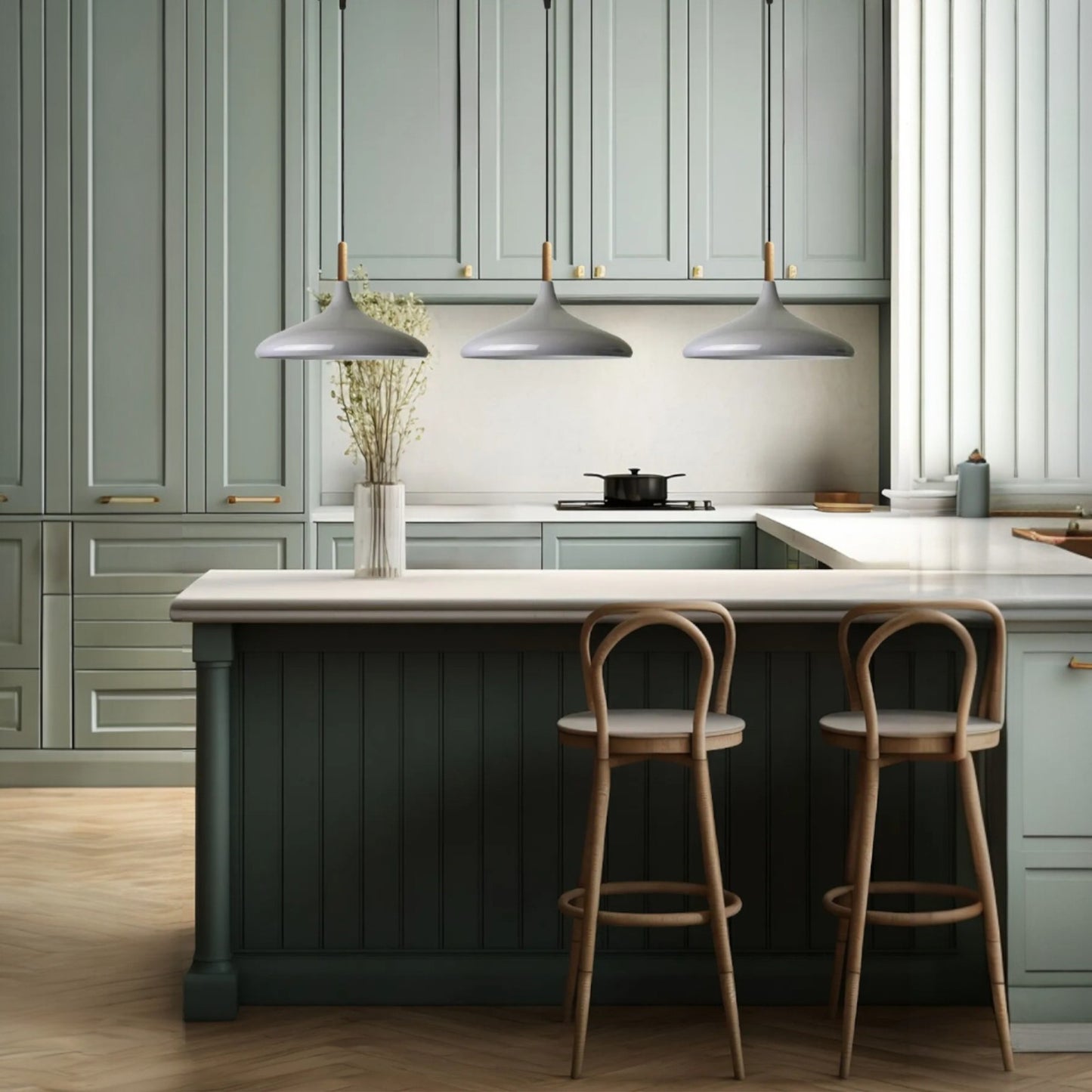 Pendelleuchte Champion Trio Metall Ø35cm, Modern Hängelampe