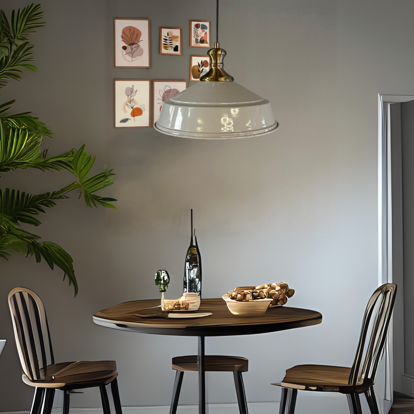 Pendelleuchte Carmelo Knob Ø35 cm, Metall Hängelampe