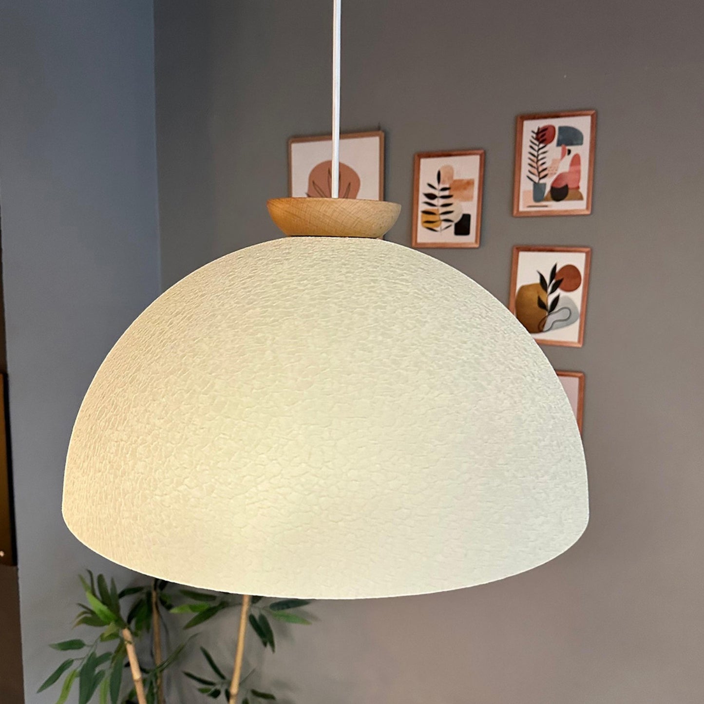 Pendelleuchte Linate Ø40 cm, Texturiert Metall Hängelampe