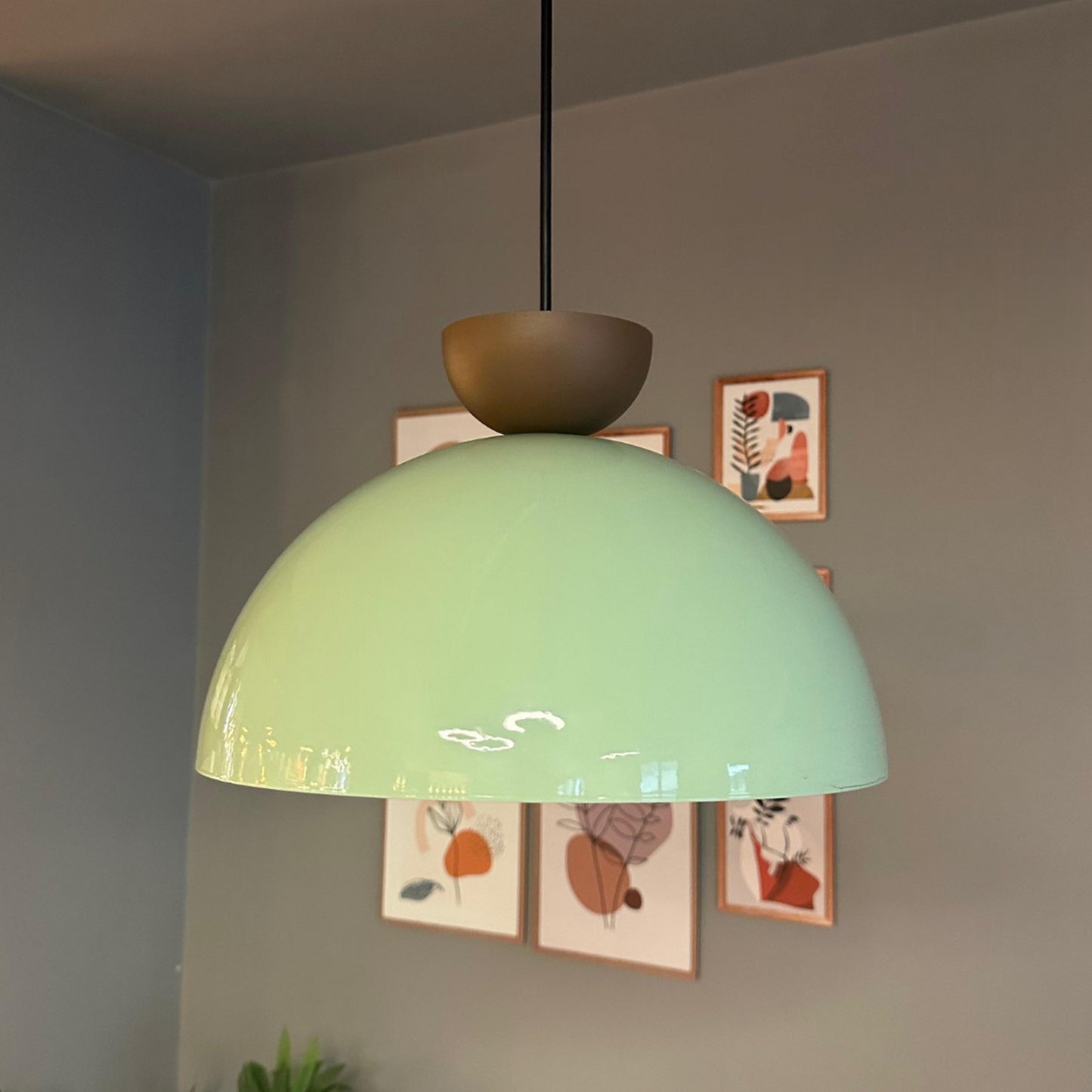 Pendelleuchte Linate Braun Hut Metall, Modern Hängelampe