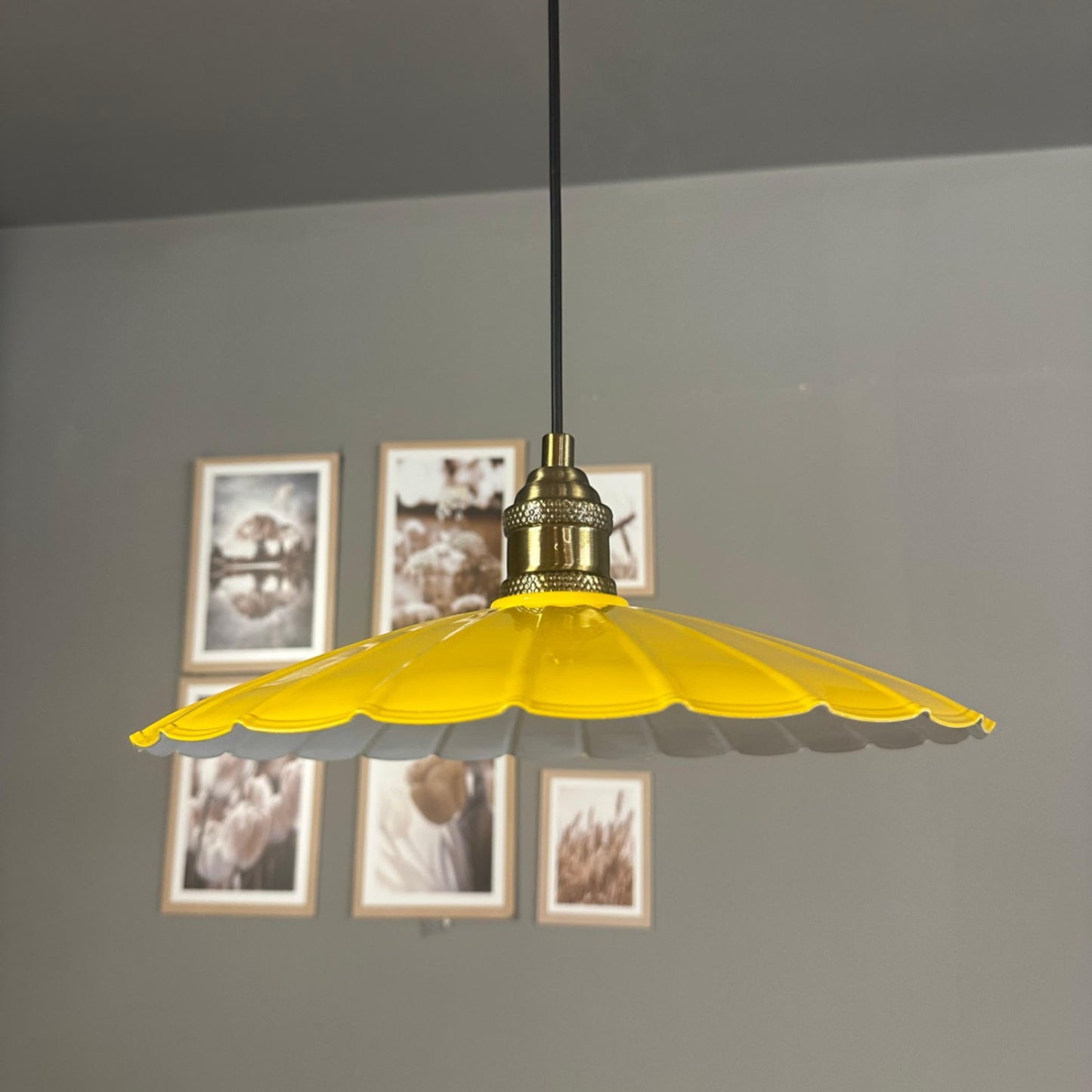 Pendelleuchte Risso Metall Ø34cm, Modern Hängelampe ohne Leuchtmittel