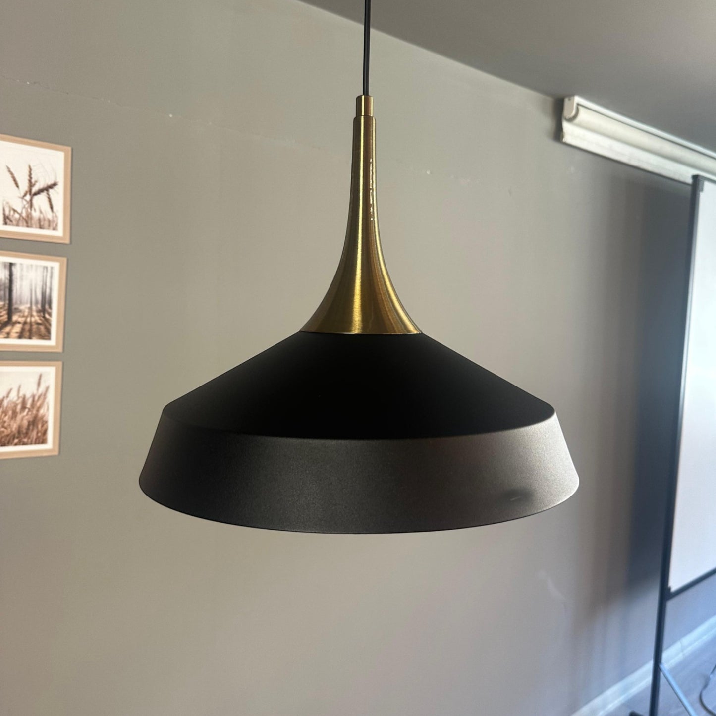 Pendelleuchte Lema Kegel Ø37,5 cm, Metall Hängelampe
