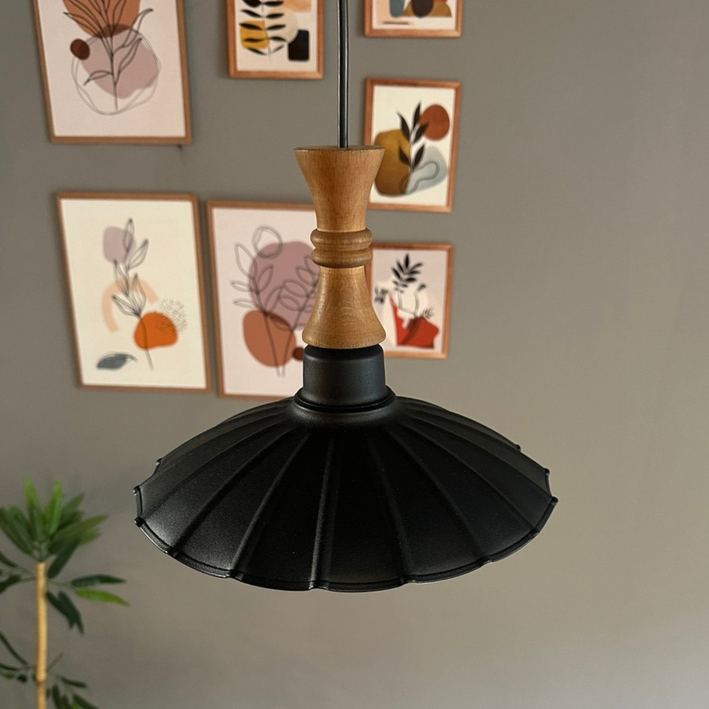 Pendelleuchte Risso Langer Bauer Metall, Modern Hängelampe ohne Leuchtmittel