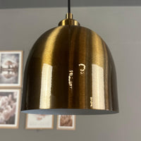 Pendelleuchte Deep Kopfteil Halbe Tulpe Metall Ø17,5 cm E27, Vintage Lampe