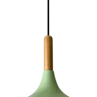 Pendentif lampe lumineuse I Champion I bois &Oslash; 35 cm métal E27 lampe suspendue