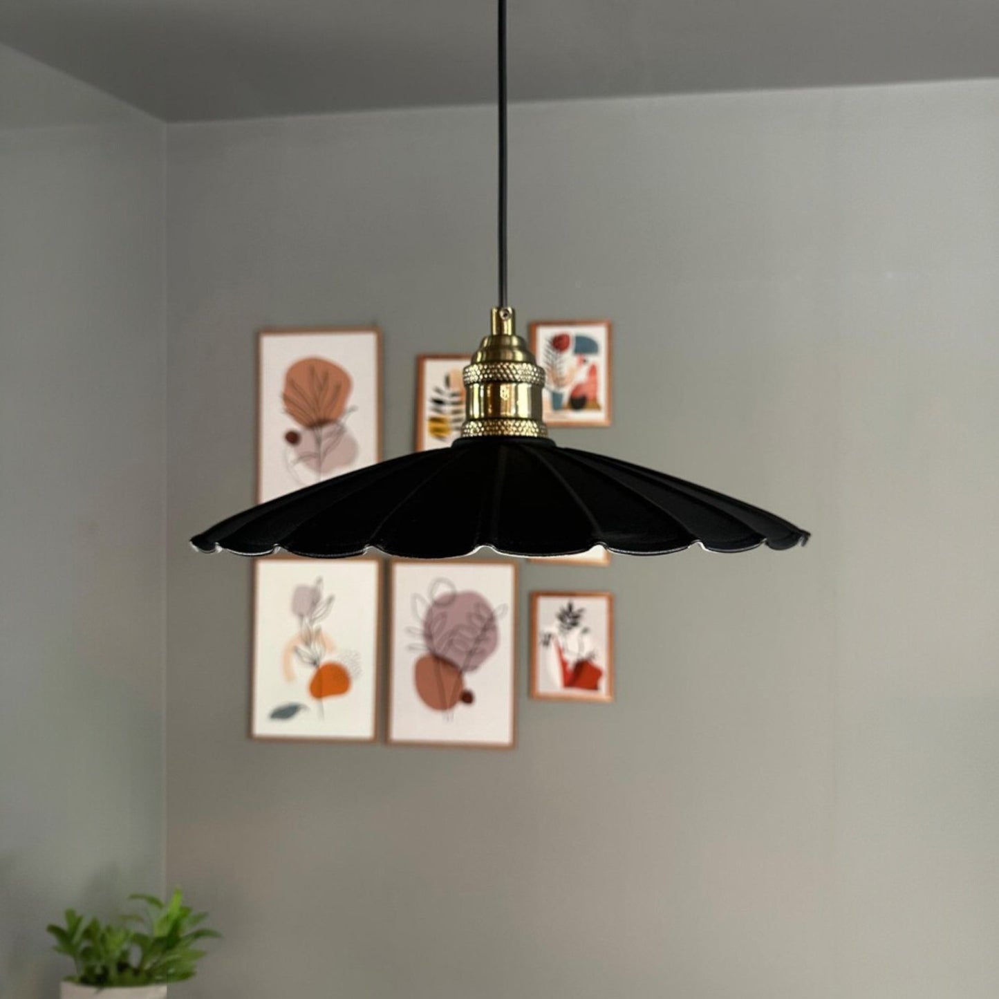 Pendelleuchte Risso Metall Ø34cm, Modern Hängelampe ohne Leuchtmittel