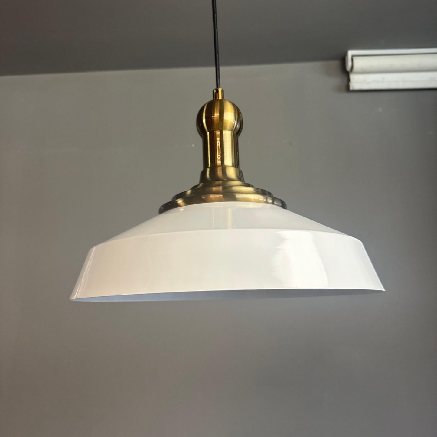 Pendelleuchte Lema Schwarz Knob Ø37,5 cm, Metall Hängelampe