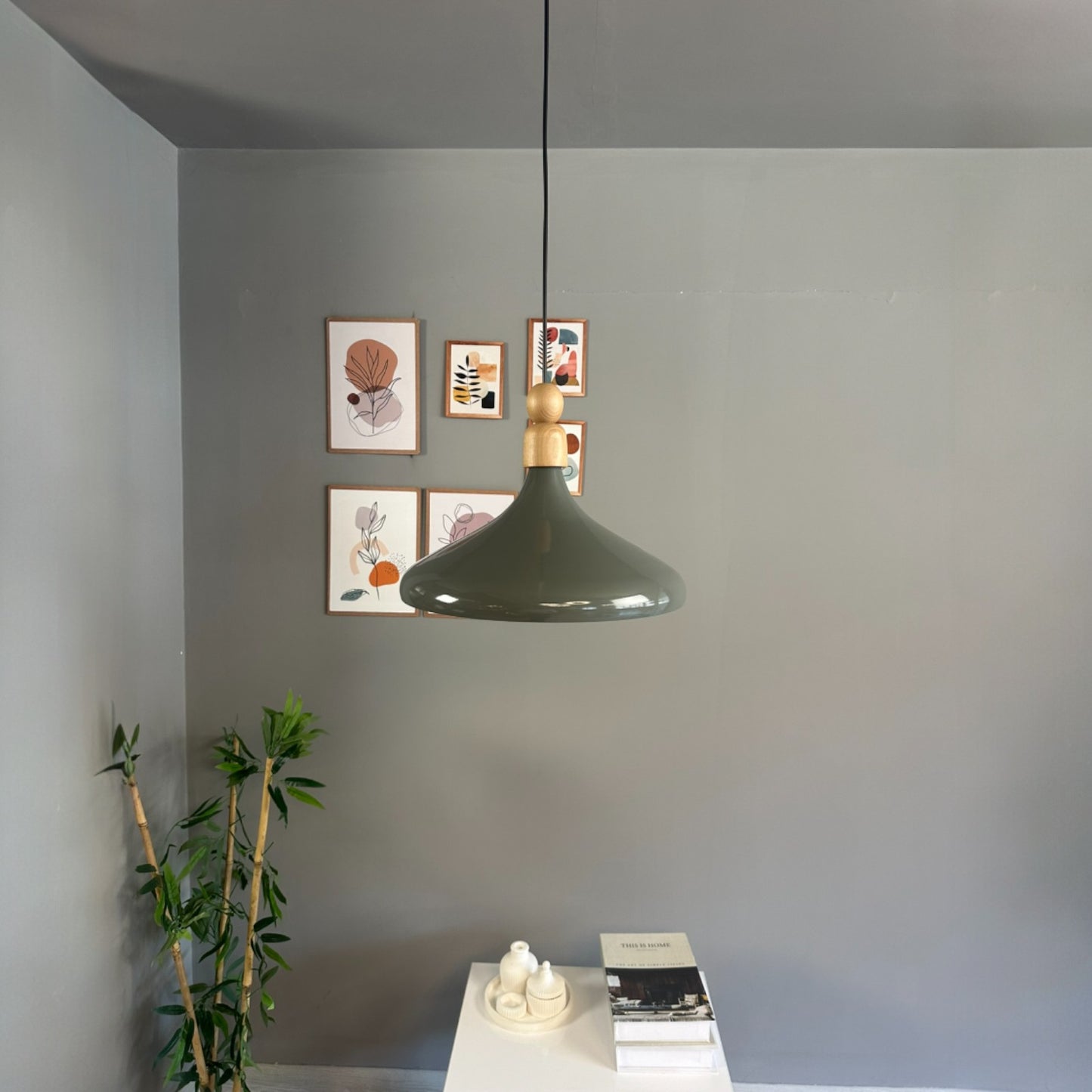 LED Pendelleuchte Perle Holz Metall Ø35 cm, E27, Modern Pendelleuchte